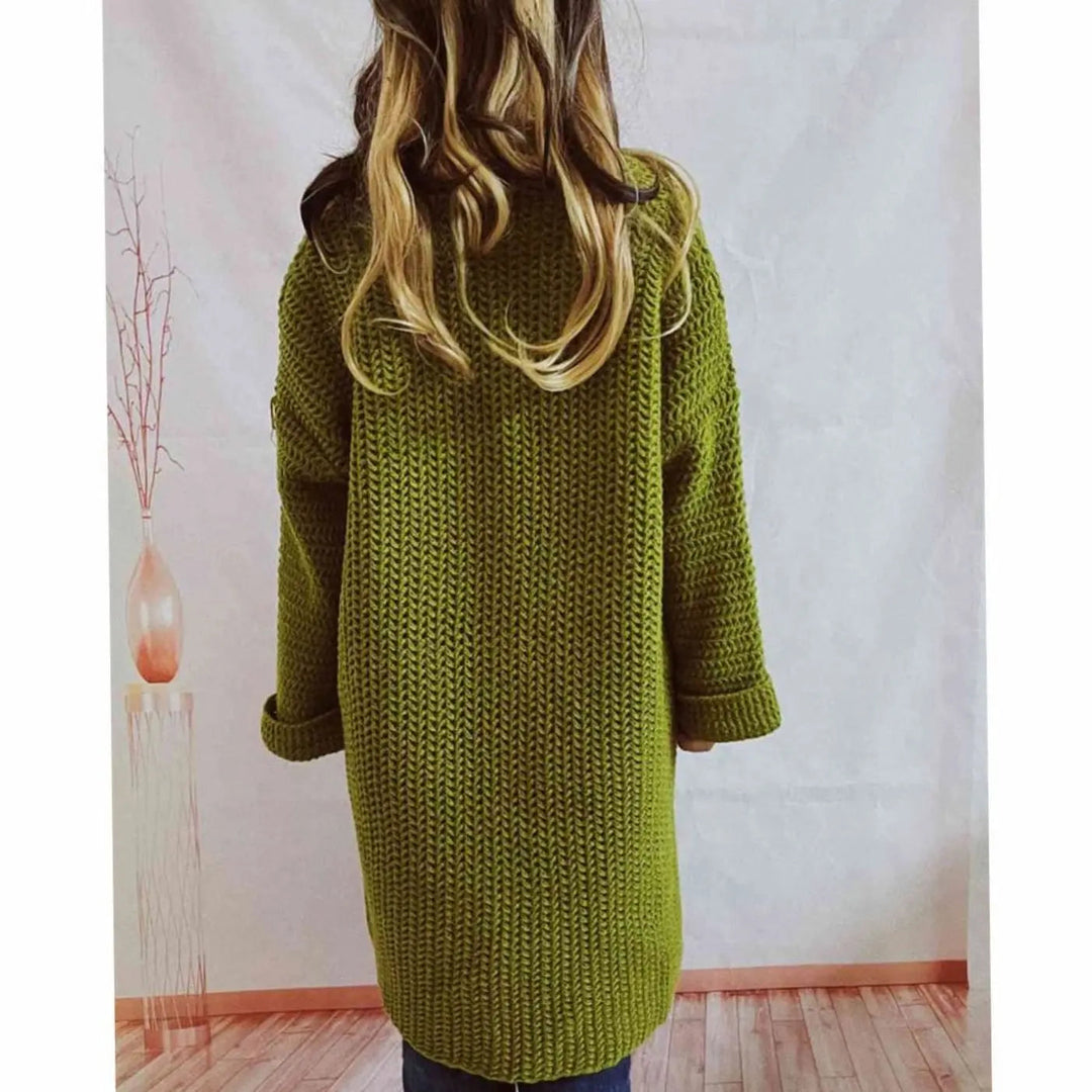 Bente oversized chunky knit cardigan – image 4