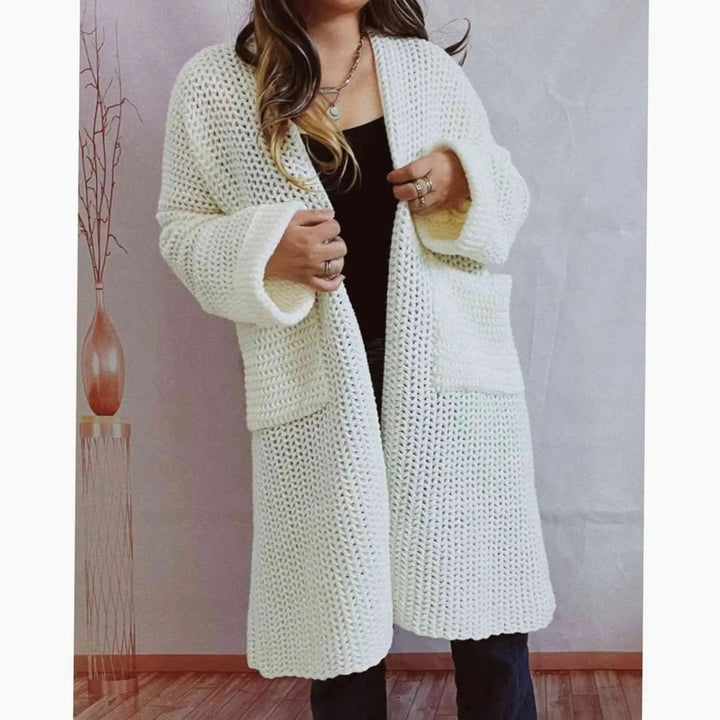 Bente oversized chunky knit cardigan – image 5