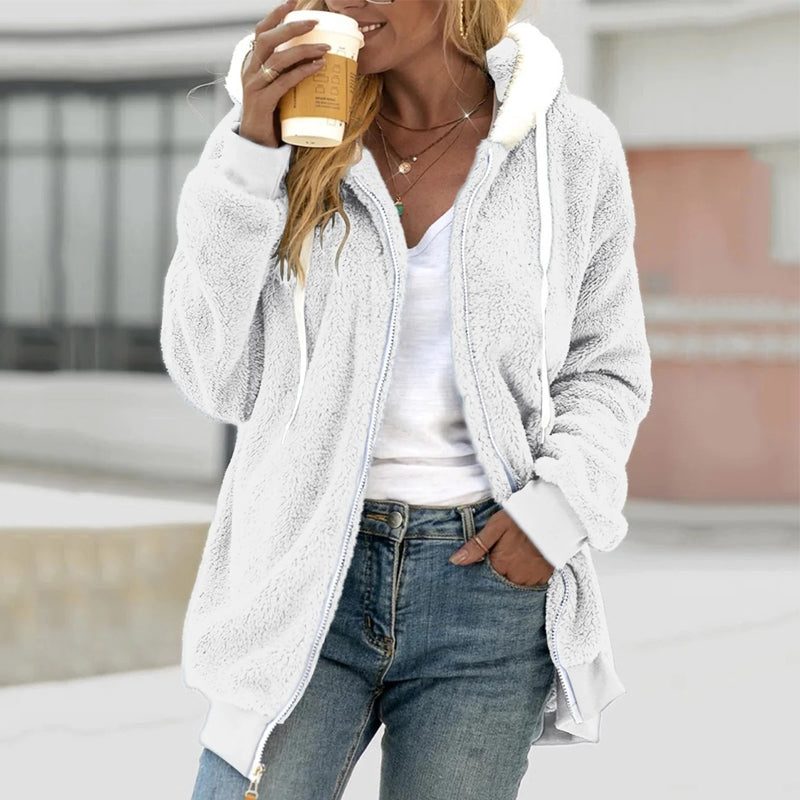 Ilva oversized sherpa fleece jacket – image 4