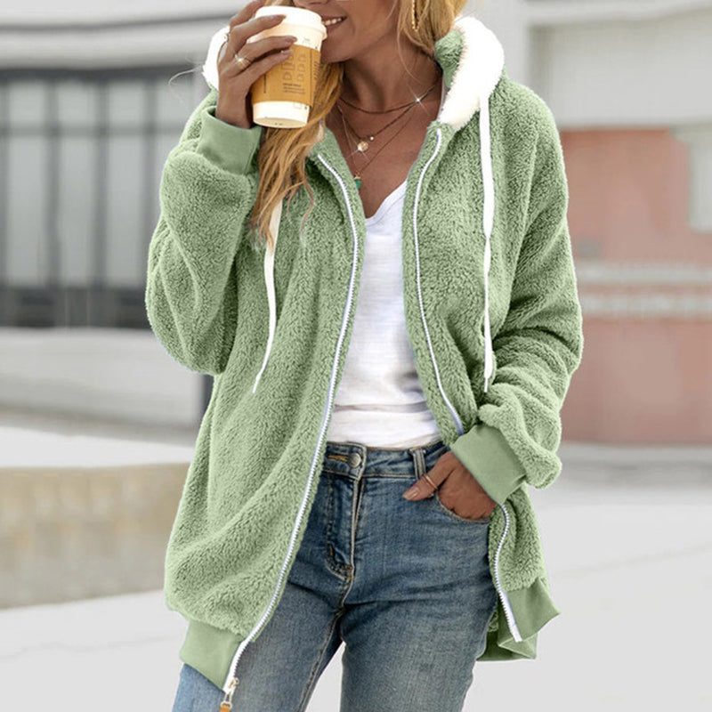 Ilva oversized sherpa fleece jacket