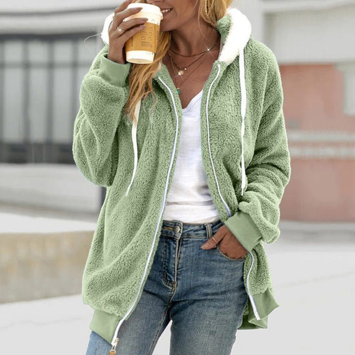 Ilva oversized sherpa fleece jacket