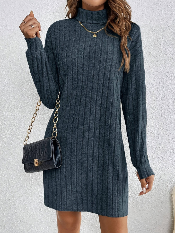 Eldrid ribbed turtleneck mini dress – image 10
