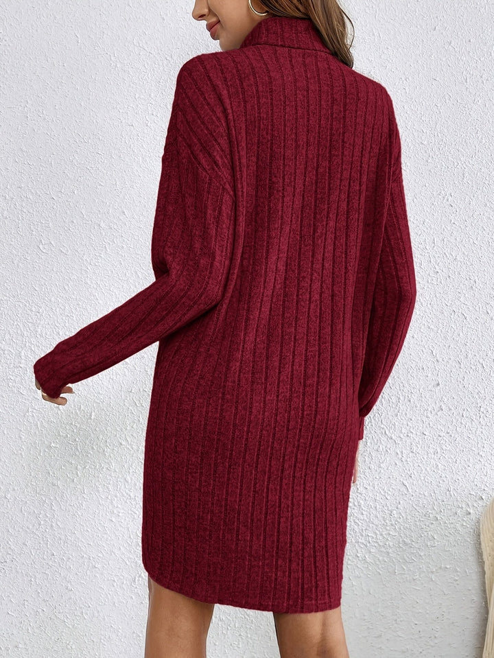 Eldrid ribbed turtleneck mini dress – image 13