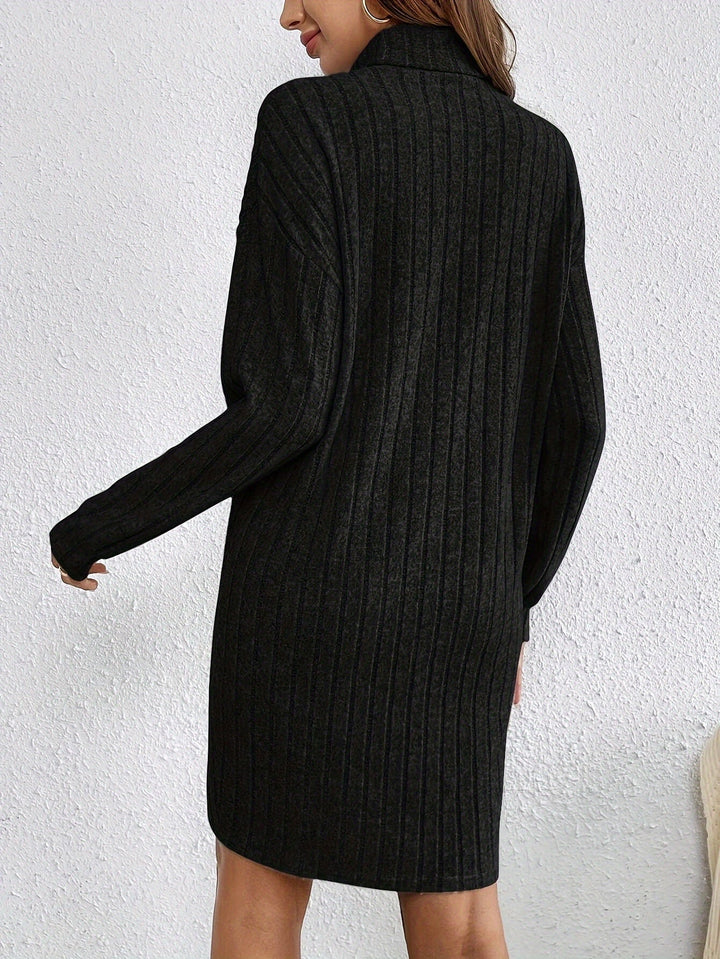 Eldrid ribbed turtleneck mini dress – image 5
