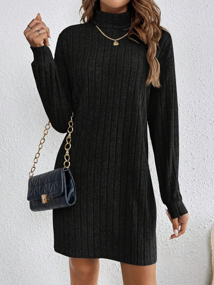 Eldrid ribbed turtleneck mini dress – image 6