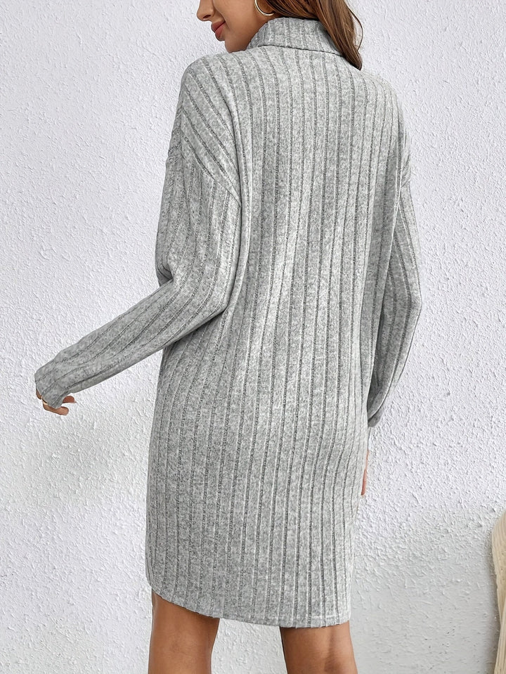 Eldrid ribbed turtleneck mini dress – image 8