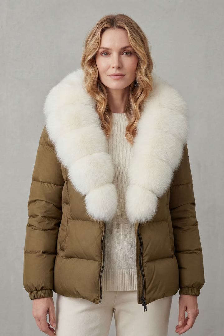 Noelle Elegant Two Tone Everyday Puffer Jacket - image 18