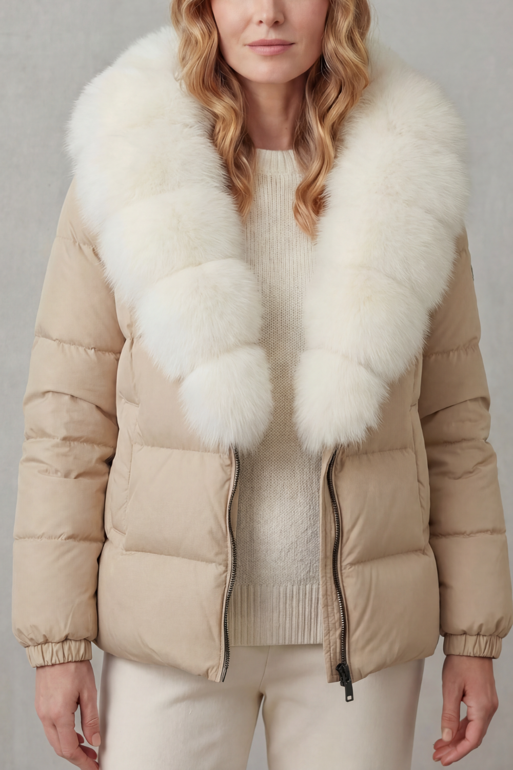 Noelle Elegant Two Tone Everyday Puffer Jacket - image 21