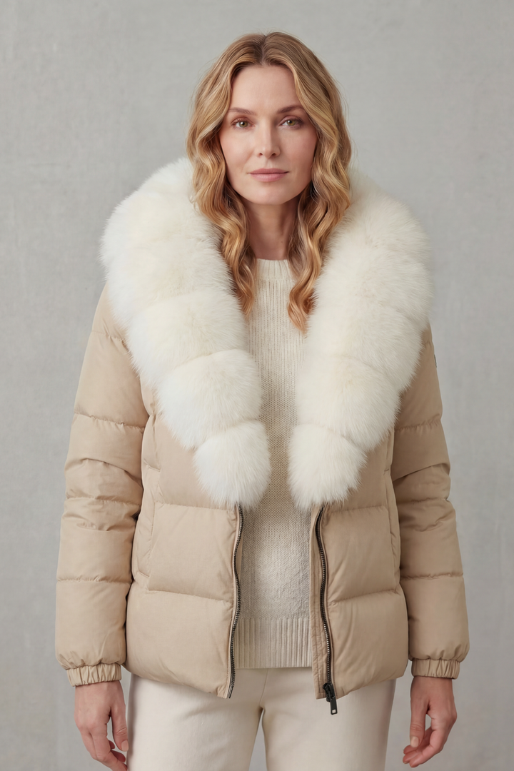 Noelle Elegant Two Tone Everyday Puffer Jacket - image 22