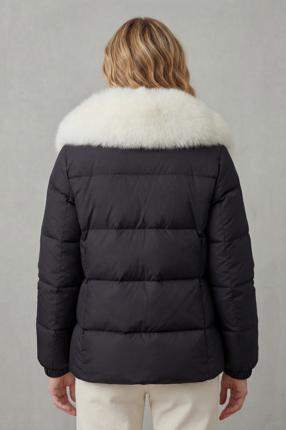 Noelle Elegant Two Tone Everyday Puffer Jacket - image 4