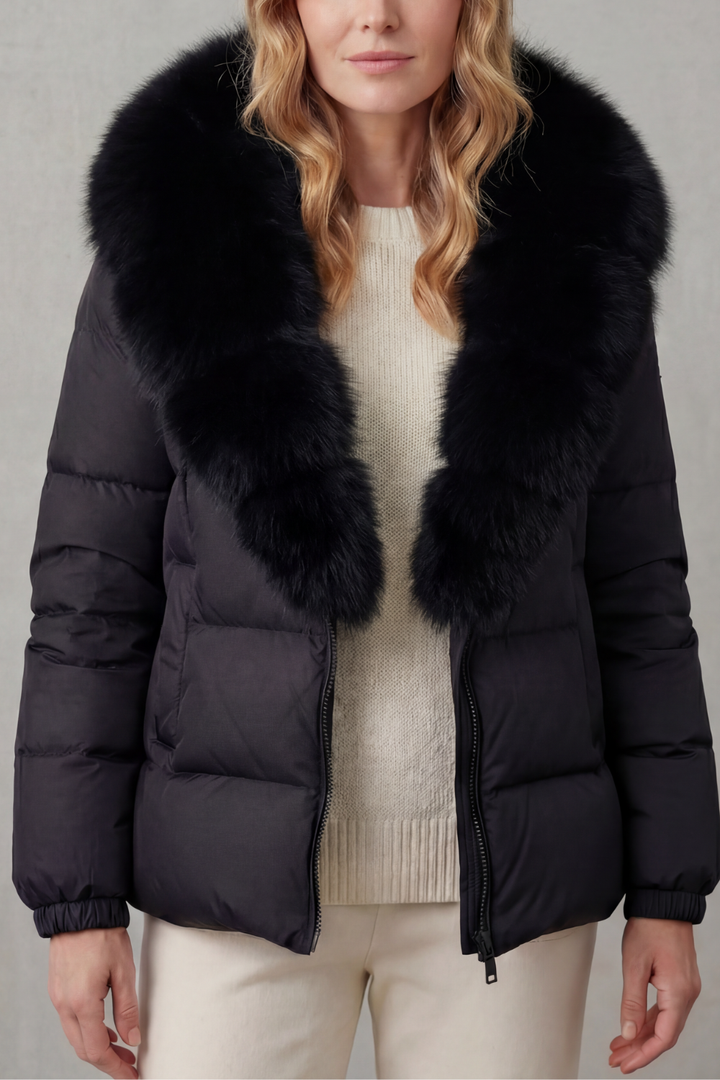 Noelle Elegant Two Tone Everyday Puffer Jacket - image 7