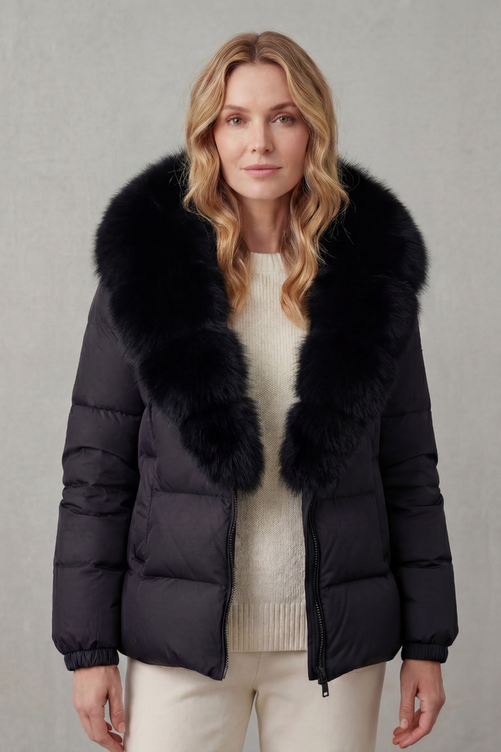 Noelle Elegant Two Tone Everyday Puffer Jacket - image 8