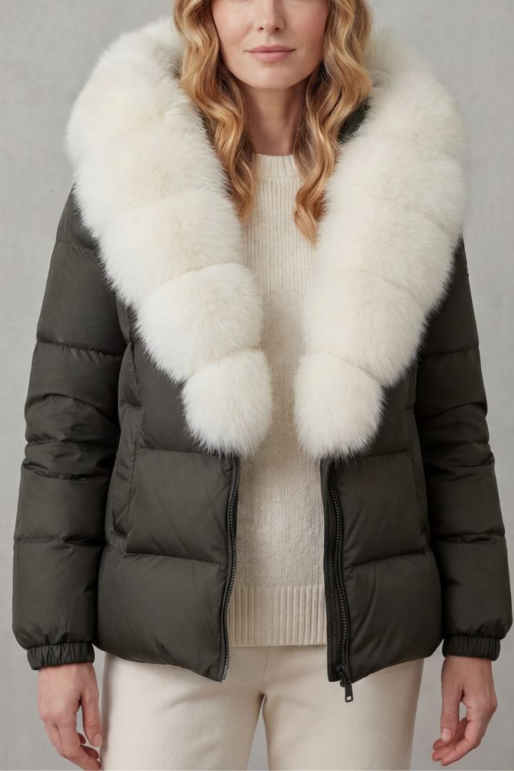 Noelle Elegant Two Tone Everyday Puffer Jacket - image 13