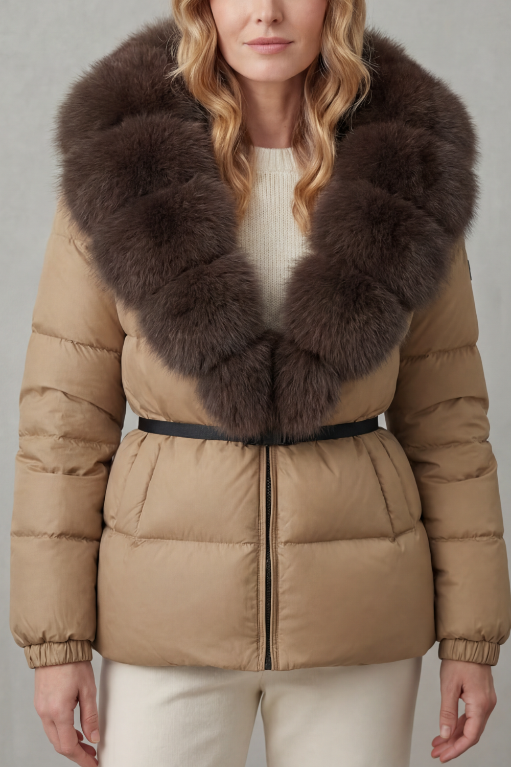 Noelle Elegant Two Tone Everyday Puffer Jacket - image 15