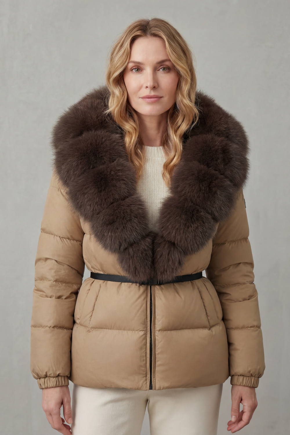 Noelle Elegant Two Tone Everyday Puffer Jacket - image 16