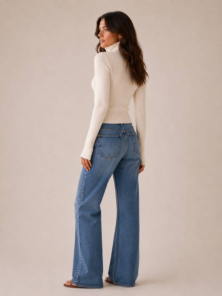 Fabiola double zip ribbed knit cardigan – image 2