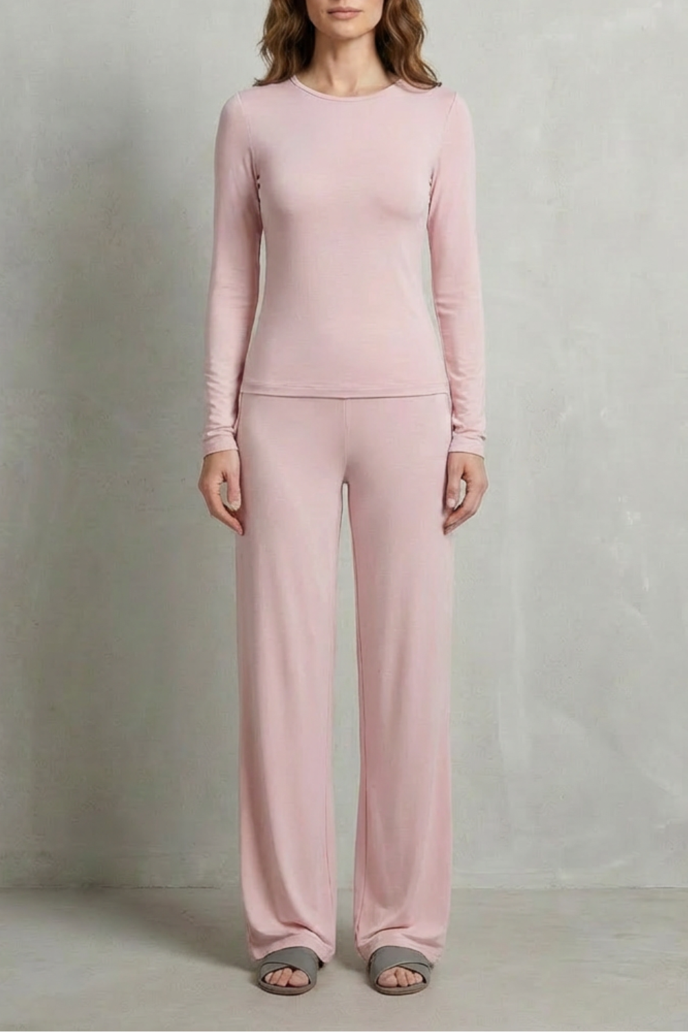 Juliana Elegant Fitted Top and Wide Leg Trouser Set - image 33