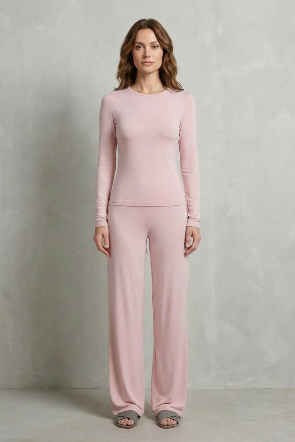 Juliana Elegant Fitted Top and Wide Leg Trouser Set - image 34