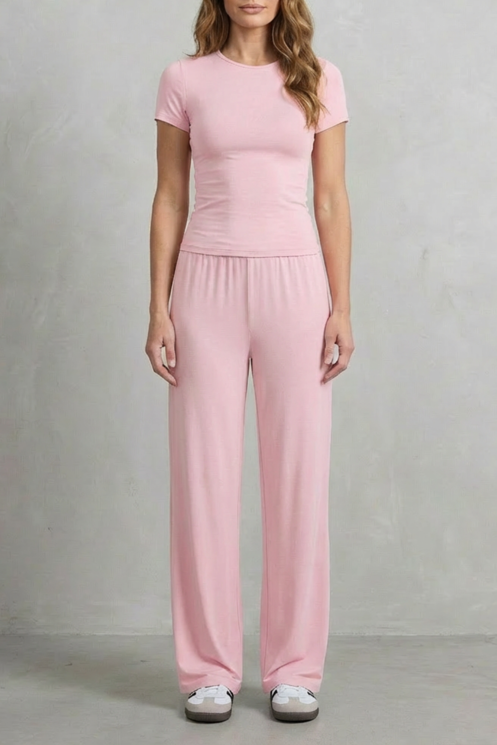 Juliana Elegant Fitted Top and Wide Leg Trouser Set - image 35