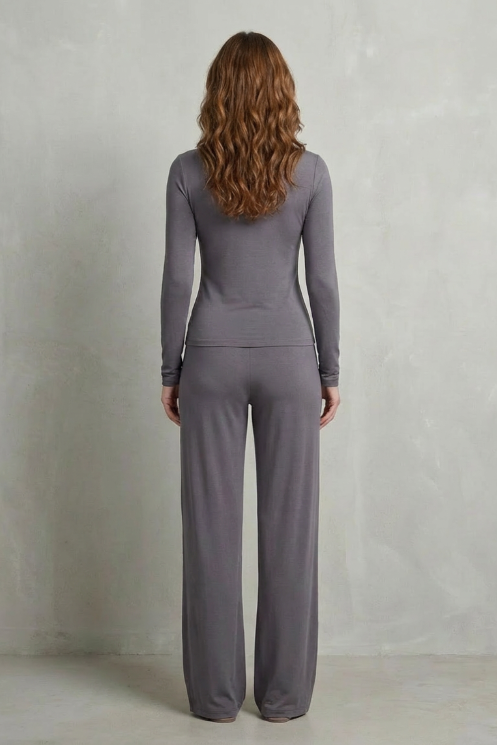 Juliana Elegant Fitted Top and Wide Leg Trouser Set - image 4