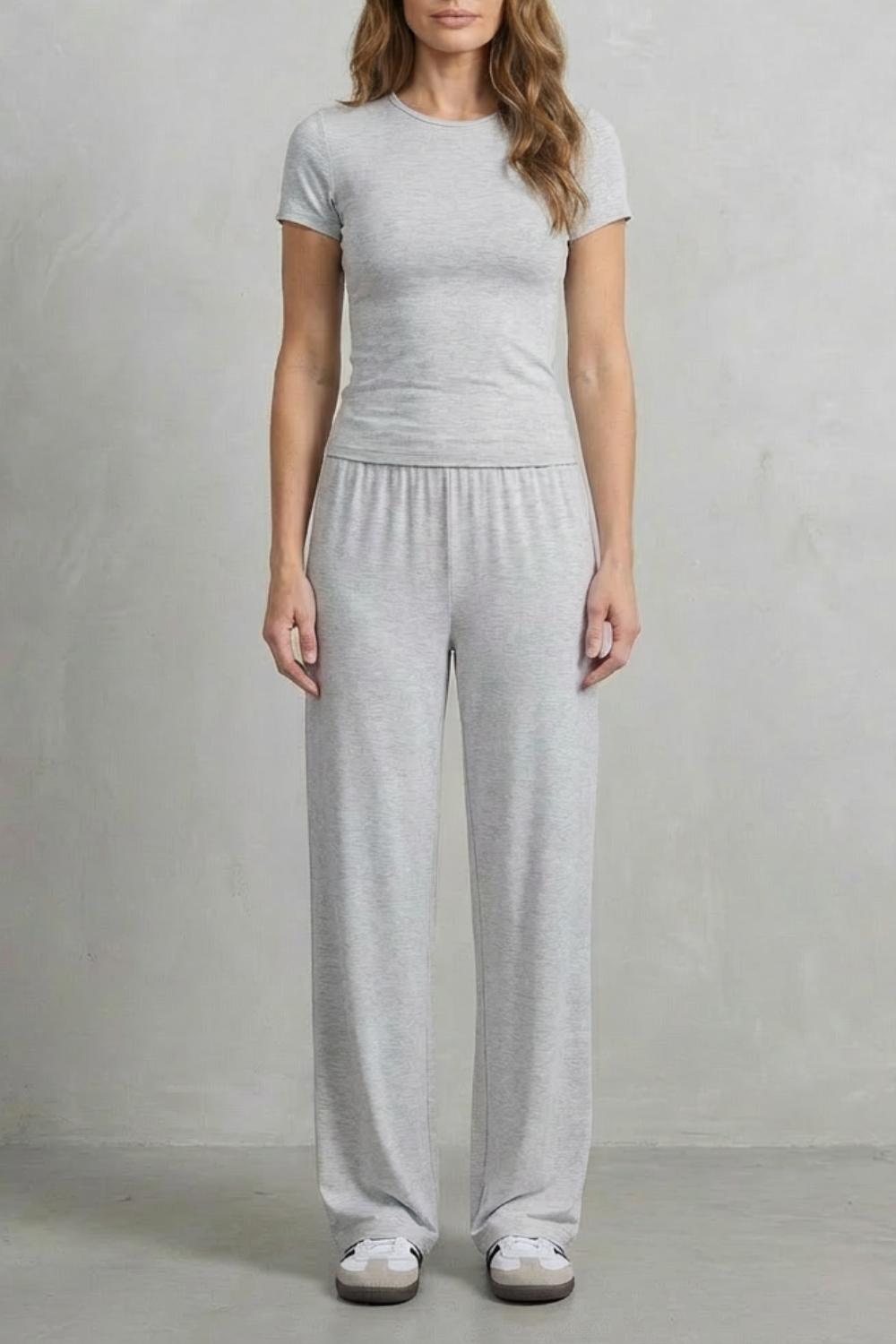 Juliana Elegant Fitted Top and Wide Leg Trouser Set - image 23