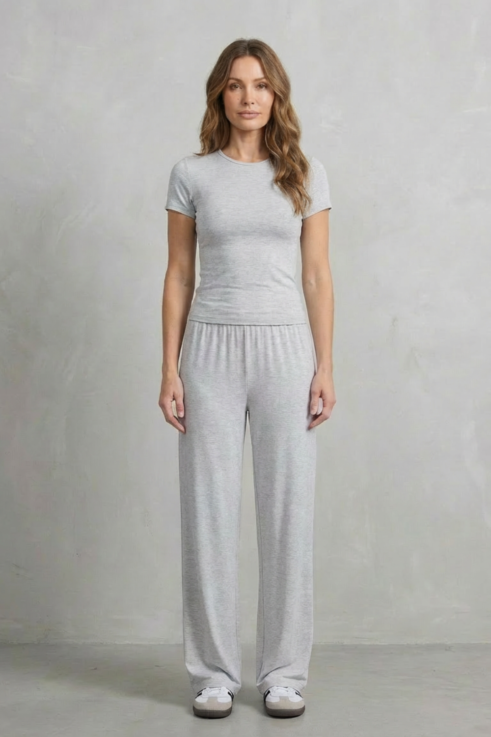 Juliana Elegant Fitted Top and Wide Leg Trouser Set - image 24