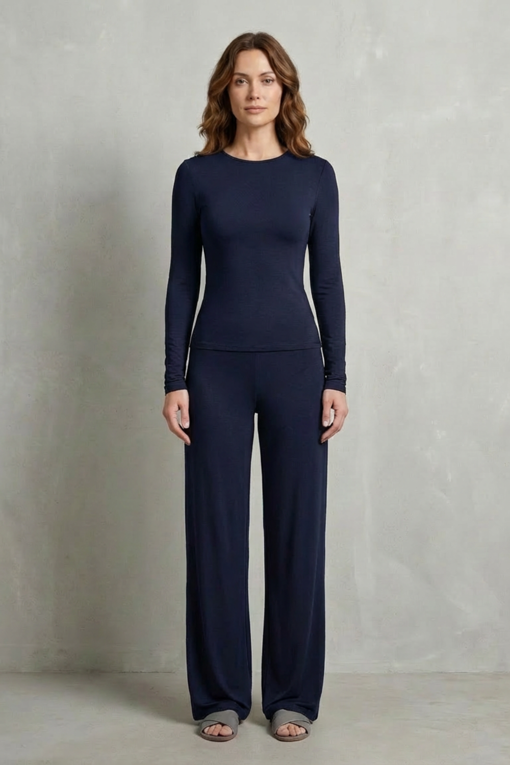 Juliana Elegant Fitted Top and Wide Leg Trouser Set - image 26