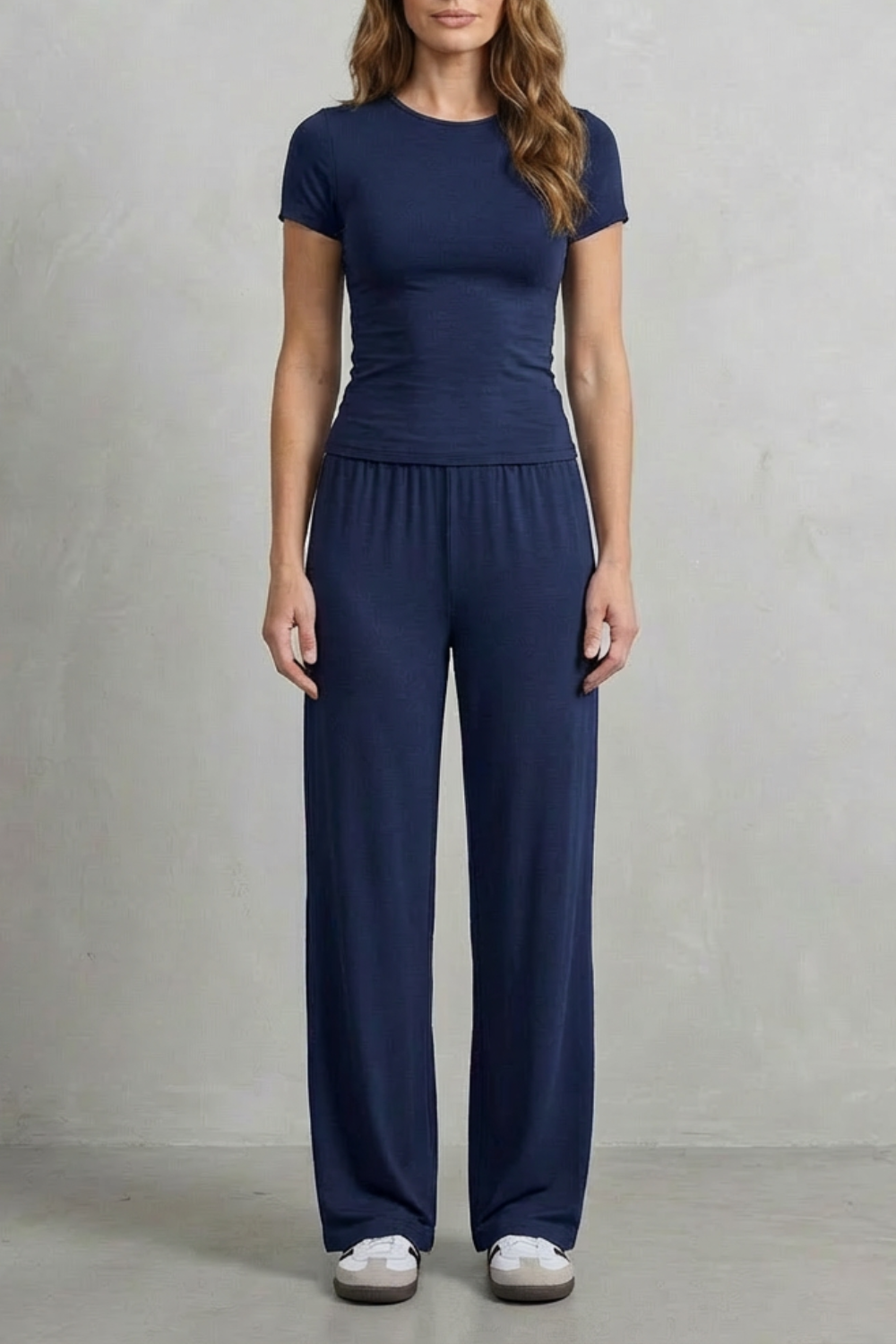 Juliana Elegant Fitted Top and Wide Leg Trouser Set - image 27