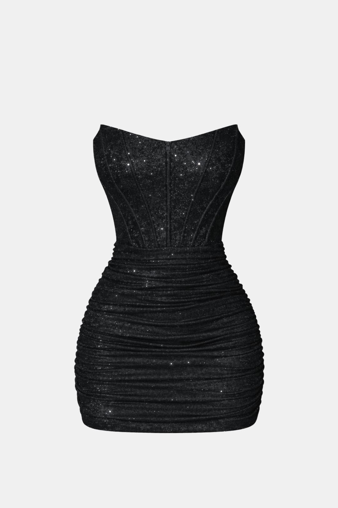 Aerin strapless shimmer corset mini dress – image 9
