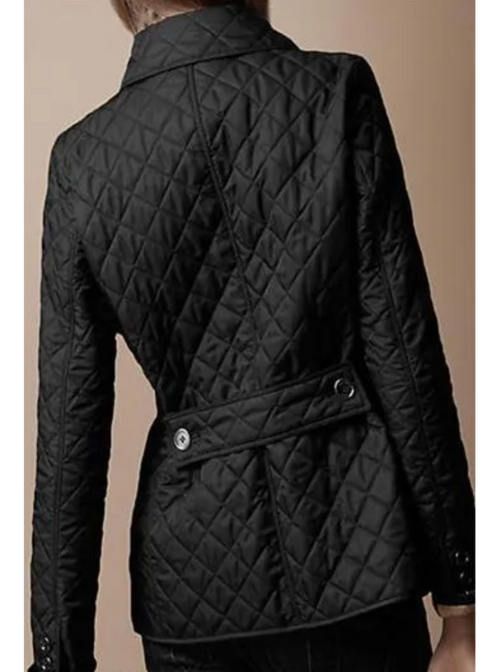 Elena fitted diamond quilted jacket – image 2