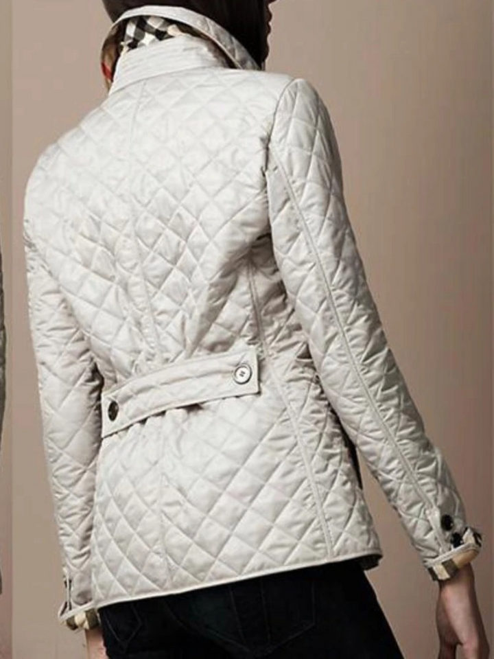 Elena fitted diamond quilted jacket – image 4