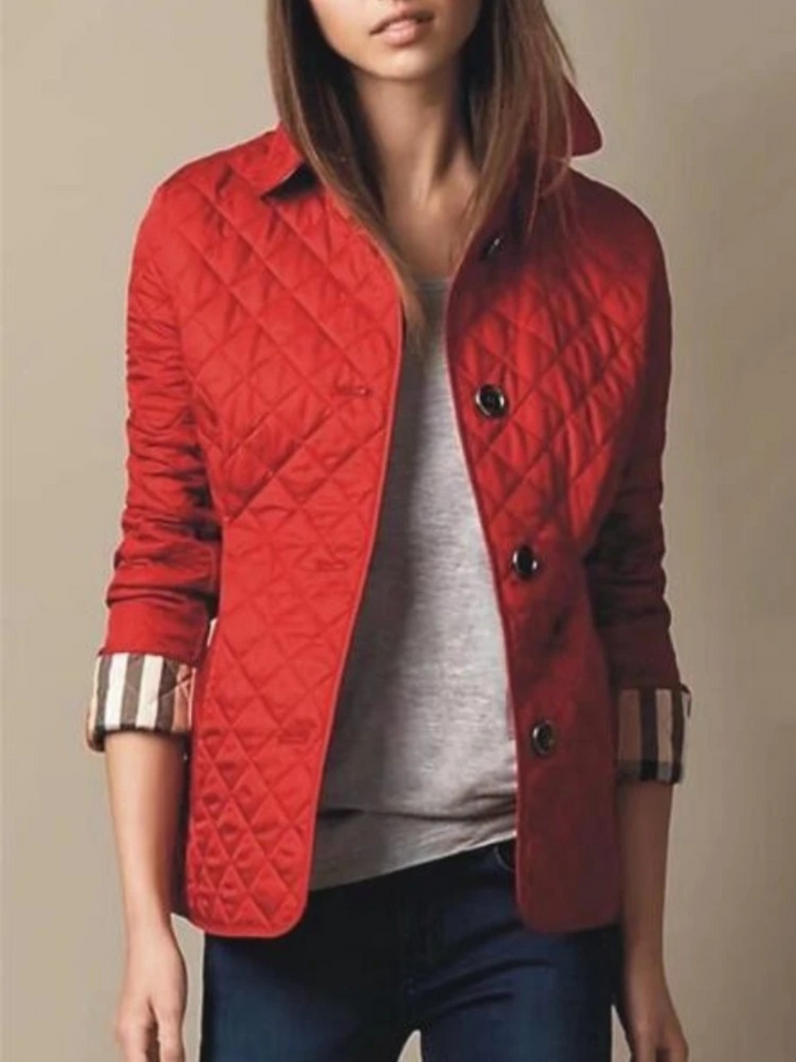 Elena fitted diamond quilted jacket – image 6