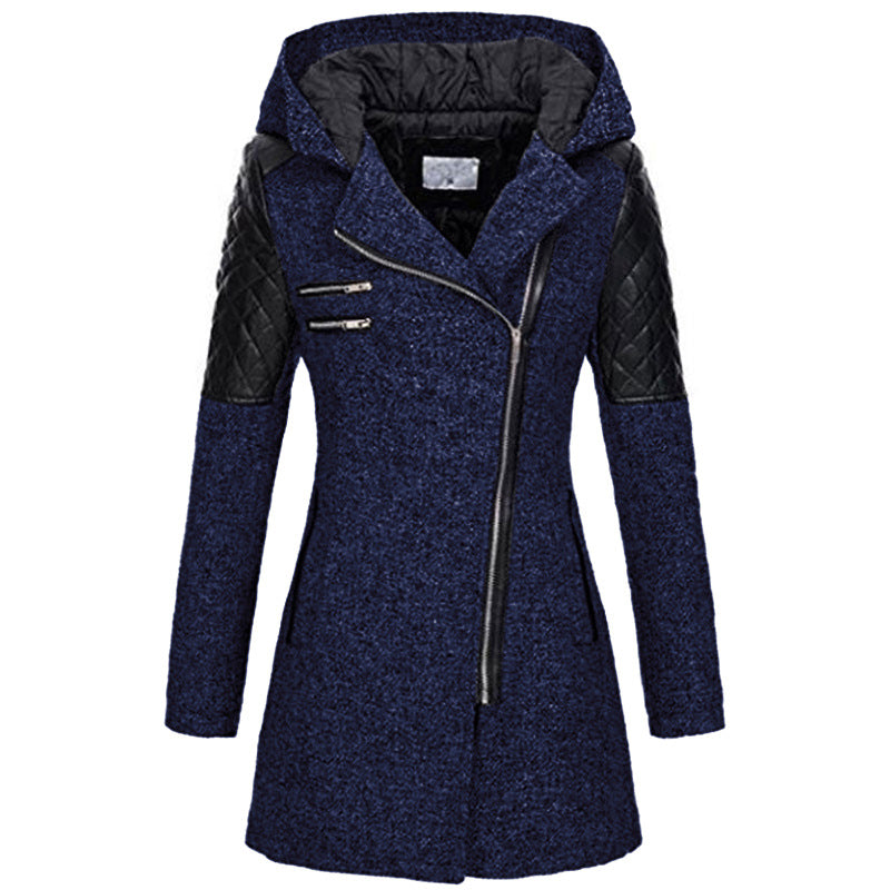 Senara fitted hooded quilted winter coat – image 3
