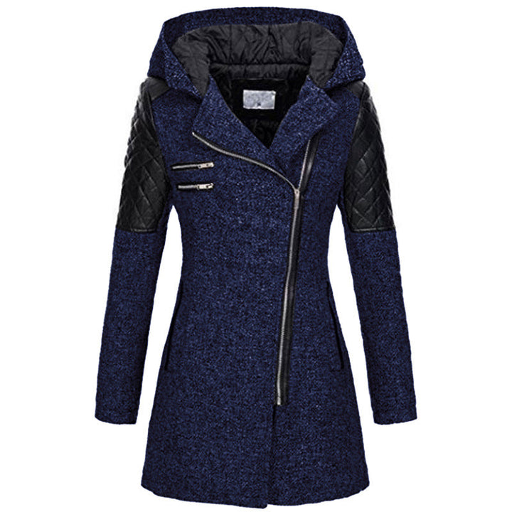 Senara fitted hooded quilted winter coat – image 3