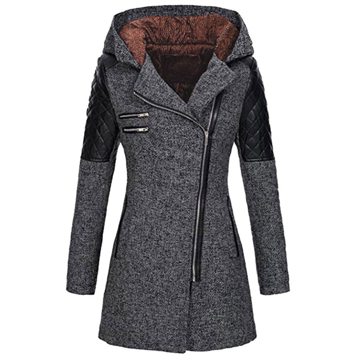 Senara fitted hooded quilted winter coat – image 4