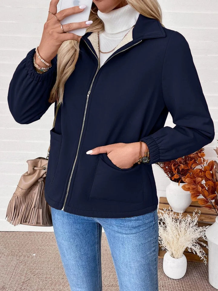 Britt fleece lined zip up jacket – image 5