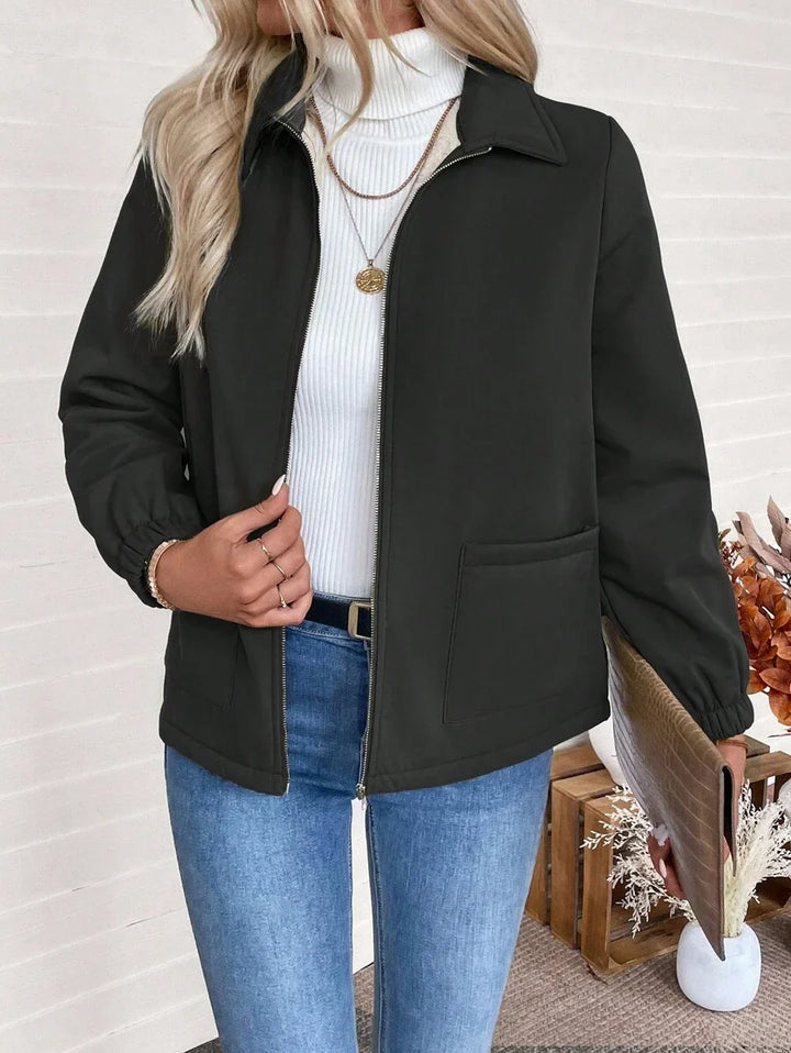 Britt fleece lined zip up jacket – image 7