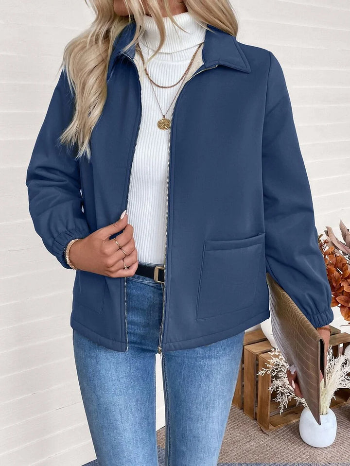 Britt fleece lined zip up jacket