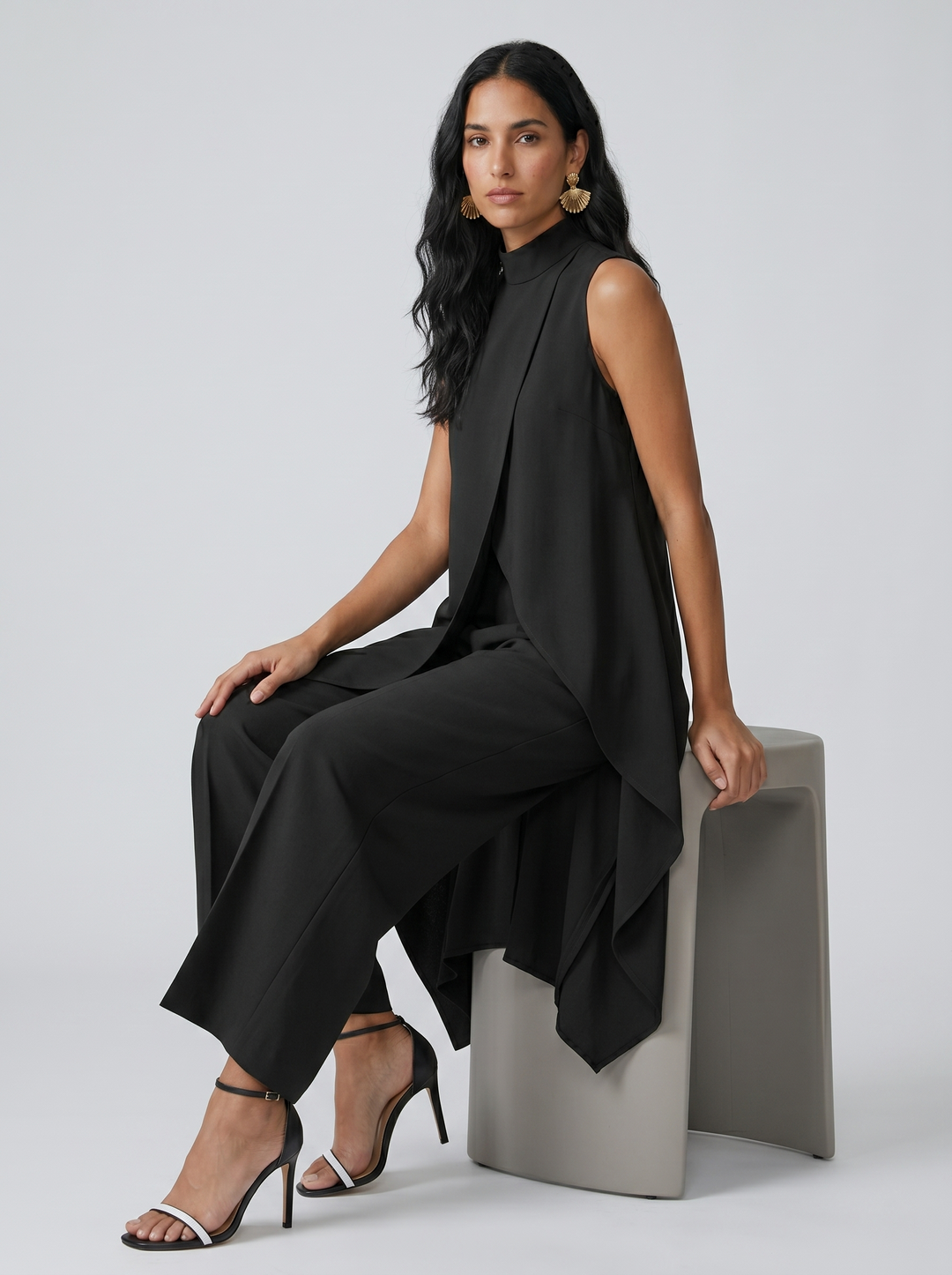 Sabine roll neck set, styled view