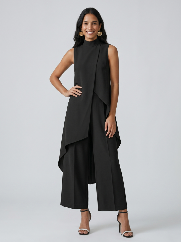 Sabine roll neck set, side view