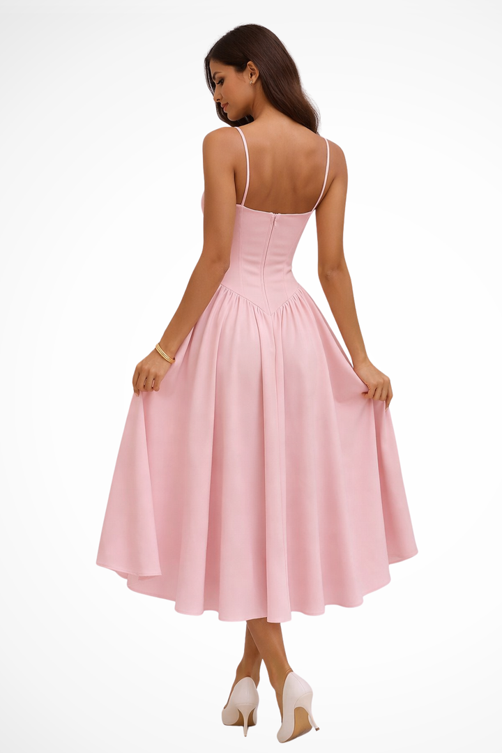 Galina corset bodice a line midi dress – image 2