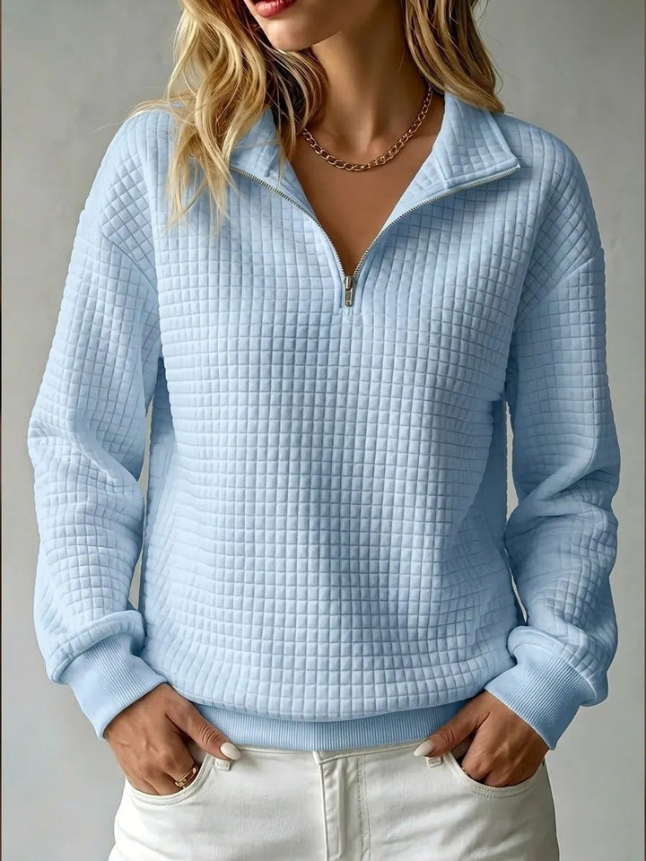 Etta half zip quilted sweatshirt – image 2
