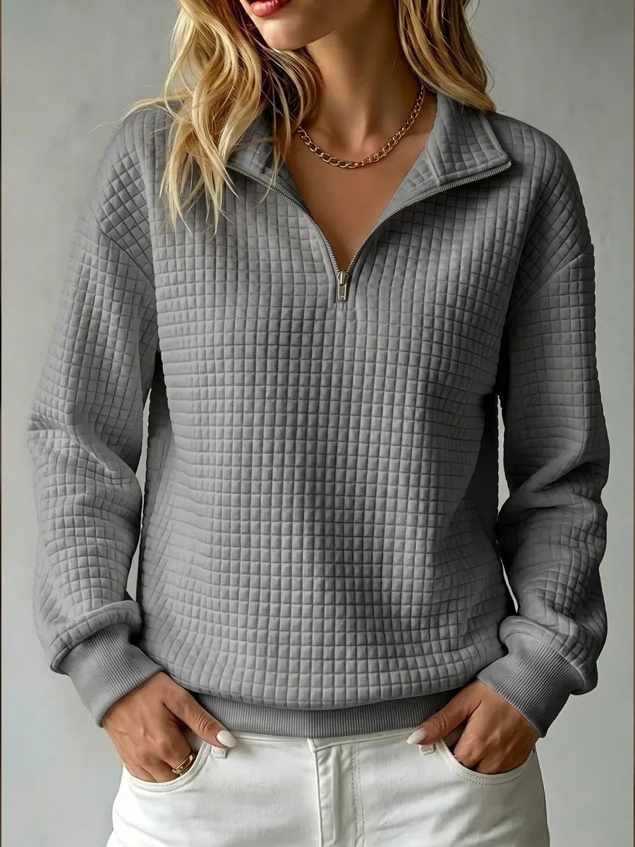 Etta half zip quilted sweatshirt – image 6