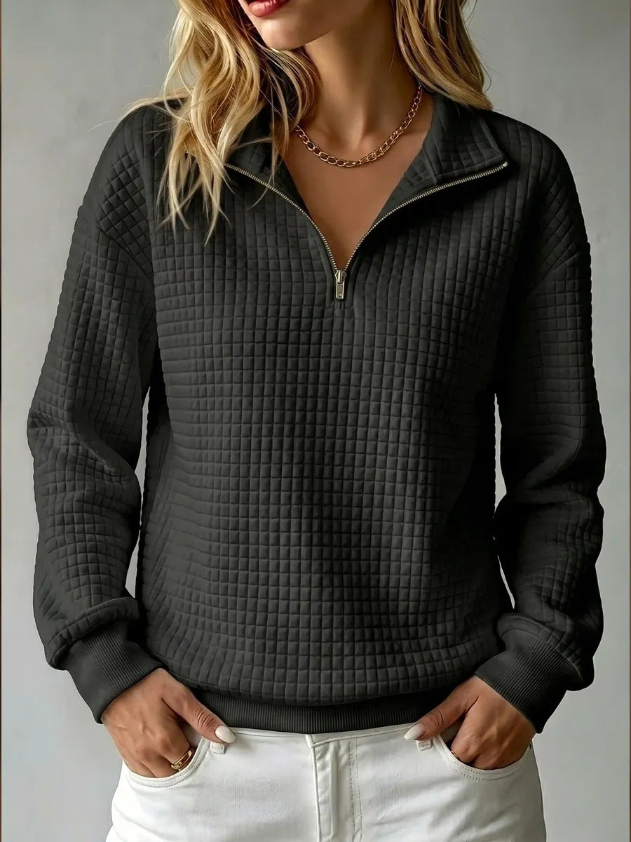 Etta half zip quilted sweatshirt – image 8