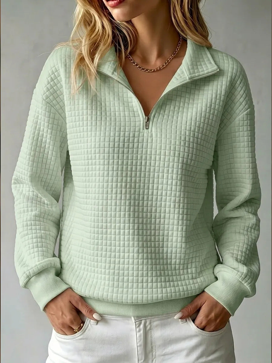 Etta half zip quilted sweatshirt – image 9