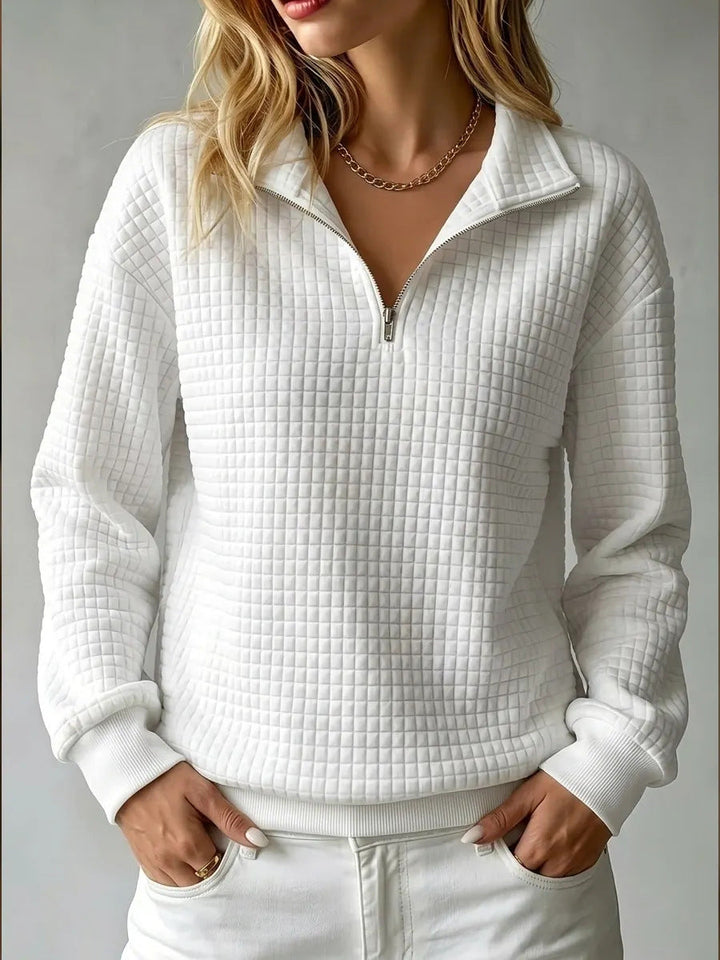 Etta half zip quilted sweatshirt