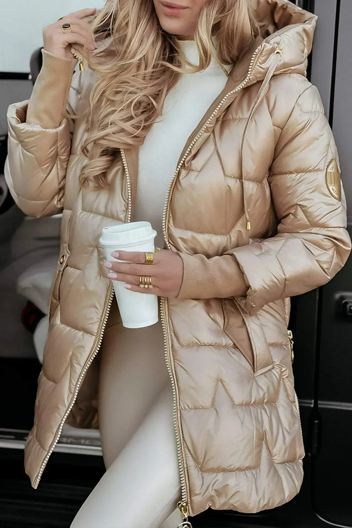 Demelza diamond quilted hooded jacket