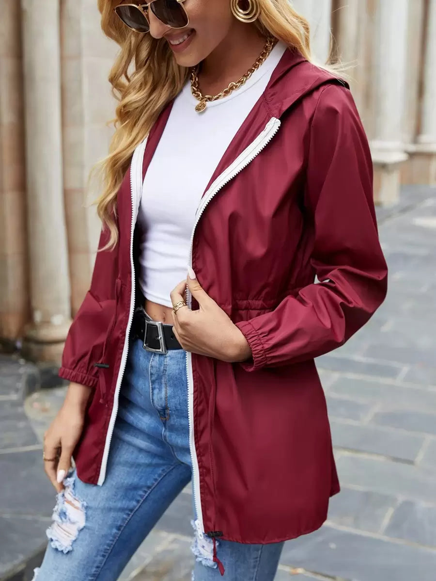 Nele hooded windbreaker jacket
