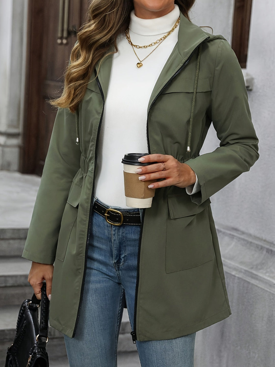 Elowen hooded zip up anorak – image 3