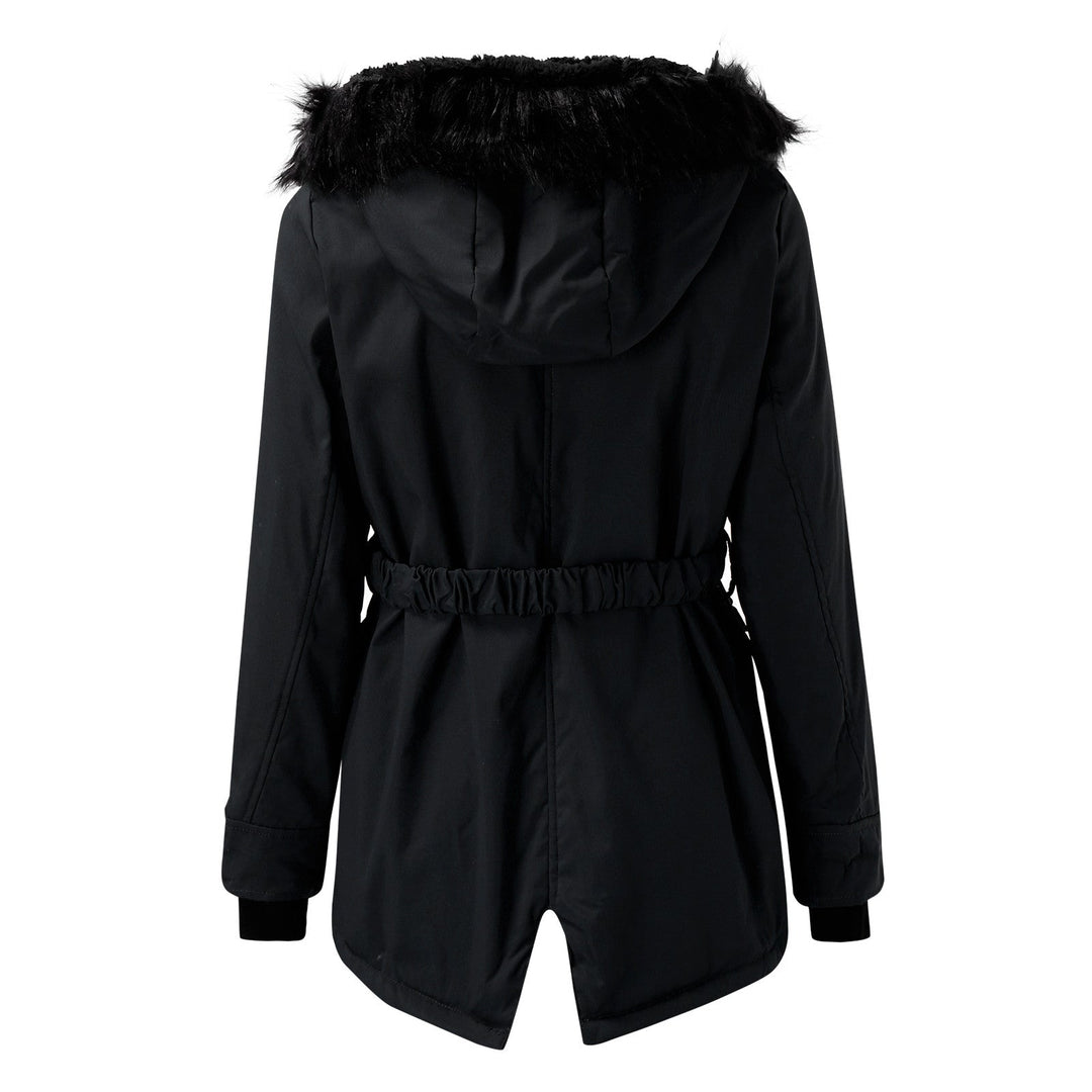 Liora hooded parka, pocket detail